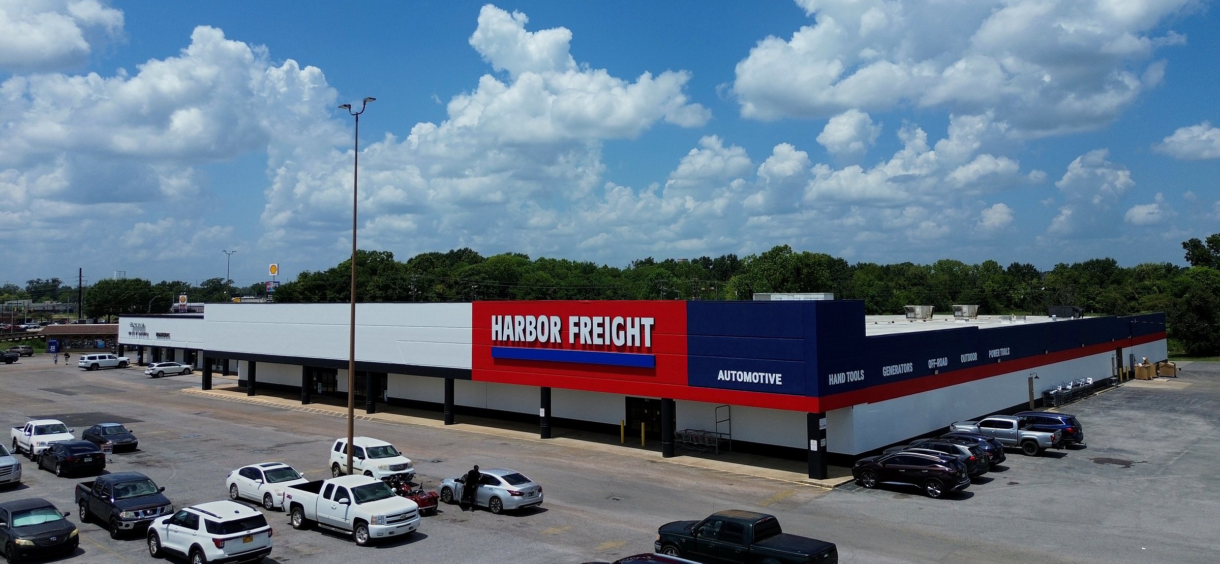 Aerial view of Gateway Exchange retail center on the I-20/59 corridor in Meridian, Mississippi